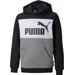 Bluza juniorska Essentials Block Hoodie Puma - czarny/szary