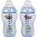 Butelka 2x340ml dekorowana 3m+ Tommee Tippee - niebieska