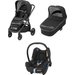 Wózek wielofunkcyjny 3w1 Adorra + Cabrio Fix Maxi-Cosi - Frequency Black