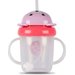Kubek z rurką Weany Tum Tum - miś betsy różowy