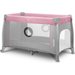 Łóżeczko turystyczne dwupoziomowe Thomi Lionelo - Pink Baby