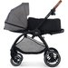 Wózek Spacerówka Evolution Cocoon z miękką gondolą Kinderkraft - platinum grey