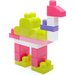Różowa torba z klockami 80 el. First Builders Mega Bloks