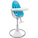 Krzesełko do karmienia Fresco Chrome + Wkładka Snug Bloom - biało-niebieski