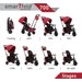 Rowerek składany Folding Trike 700 8w1 Smart Trike - czerwony