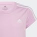 Koszulka dziewczęca Designed 2 Move 3-Stripes Tee Adidas - różowa