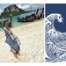 Innowacyjny ręcznik bambusowy 75x150cm Lullalove - fala oceanu