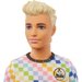 Barbie Ken Fashionistas Mattel - kolorowa kratka