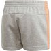 Spodenki dziewczęce Essentials 3-Stripes Adidas - medium grey heather/signal coral