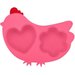 Pojemnik silikonowy Chicken Innobaby - pink