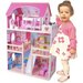 Domek dla lalek drewniany z akcesoriami i oświetleniem Norimpex