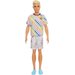 Barbie Ken Fashionistas Mattel - kolorowa kratka