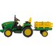 Traktor na akumulator John Deere Power Pull z Przyczepą Peg Perego