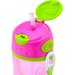 Bidon ze słomką i paskiem 400 ml Trunki - różowy Trixie