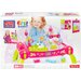 Różowy stolik z klockami First Builders Mega Bloks