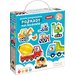 Puzzle progresywne Nowe pojazdy na budowie 2+ Czuczu
