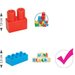 Wielkie wiadro z klockami mini blocks 134 elementy Wader