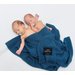 Bambusowy koc tkany 80x100 Lullalove - Petrol
