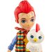 Barbie Enchantimals lalka + zwierzątko domowe Mattel - redward rooster & cluck