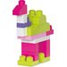 Różowa torba z klockami 60 el. First Builders Mega Bloks