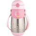 Bidon termiczny ze słomką Canpol - różowy