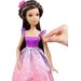 Barbie Tęczowa księżniczka długowłosa 43cm Mattel - szatynka