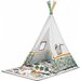 Mata edukacyjna z namiotem tipi Little Gardener Kinderkraft