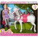 Lalka Barbie i koń Mattel