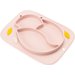 Silikonowy talerzyk Lisek GIOfresh Innogio - różowy