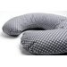 Poduszka do karmienia 140 cm Comfort Exclusive Zaffiro - Grochy szaro-srebrne