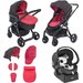 Wózek wielofunkcyjny zestaw 3w1 Urban Plus Chicco - red passion