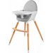 Krzesełko do karmienia 2w1 Fini Kinderkraft - szary