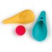 Zestaw 2 łopatek wielofunkcyjnych z piłeczką Cuppi Quut - Banana Blue