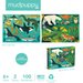 Puzzle dwustronne 100 elementów Mudpuppy - Drapieżniki lądowe i wodne