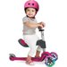 Hulajnoga jeździk Scooter T1 świecące koła LED + torba Smart Trike - różowy