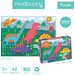 Puzzle sensoryczne z miękkimi aplikacjami Mudpuppy - dinozaury