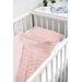 Komplet do łóżeczka dziergany z muśliną Sensillo - różowy