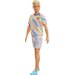 Barbie Ken Fashionistas Mattel - kolorowa kratka