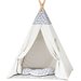 Namiot dla dzieci Tipi Tipoo - Szaro-Beżowy Chmury