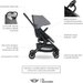 Wózek spacerowy Mini Buggy Turn z obrotowym siedziskiem 360 Easywalker - soho grey