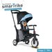Rowerek trójkołowy składany Folding Trike 500 7w1 Smart Trike - czarny/niebieski