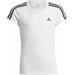 Koszulka dziewczęca Designed 2 Move 3-Stripes Tee Adidas - biała
