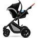 Wózek głeboko spacerowy Prime 2w1 z torbą dla mamy Kinderkraft - czarny