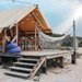 Hamak ogrodowy boho XXL Outtec - grey