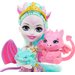 Barbie Enchantimals Lalka z rodziną zwierzątek Mattel - Deanna Dragon + smoki