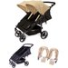 Wózek bliźniaczy Easy Twin 3.0S + Zestaw Kolorystyczny Baby Monsters - sand