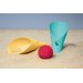 Zestaw 2 łopatek wielofunkcyjnych z piłeczką Cuppi Quut - Green, yellow, cherry