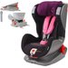 Fotelik samochodowy Glider Softy Isofix 9-25kg Avionaut - czarno-fioletowy