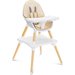 Krzesełko do karmienia stolik 2w1 Tuva Caretero - Beige