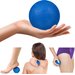 Piłka do masażu lacrosse Gymtek - niebieska